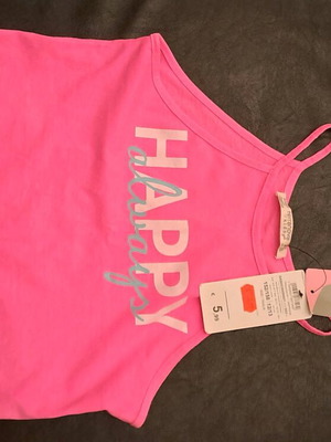 Terra Nova pink sleeveless top new, size 12-13y