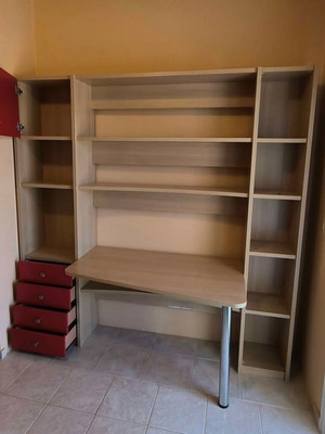 Neoset bookcase with desk like new