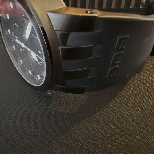 Invicta DNA Racer watch used, black silicone strap, chronograph