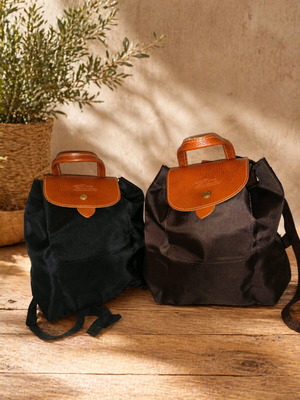 Backpack foldable black and brown, new, minimal design