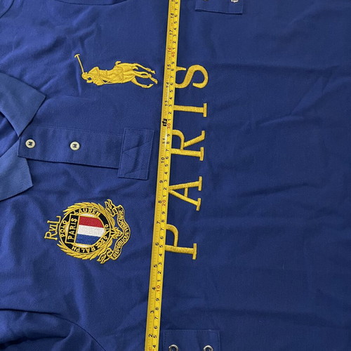 Polo Ralph Lauren Paris blue polo shirt size L