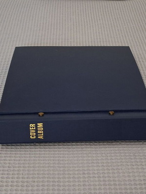 Cover Album philately album like new, 55 sheets, 29x28 cm