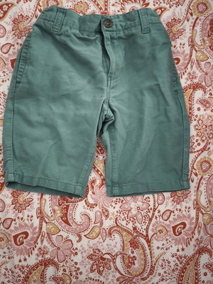 Orchestra Boys' Bermuda Shorts like new, adjustable waist, green, size 116 cm