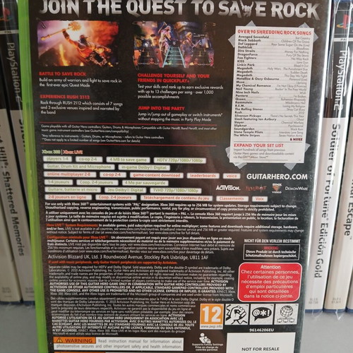 Guitar Hero Warriors of Rock Xbox 360 game