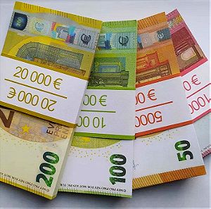 Χαρτονομίσματα με χαρακτηριστικά 50, 100, 200 ευρώ Νομισματικά είδωλα για βίντεο, διακοπές, παιχνίδια