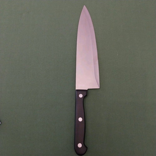 Chef knife stainless steel like new, 20 cm blade