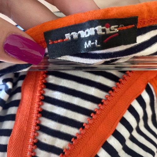 Matis striped top size M/L like new, black and white