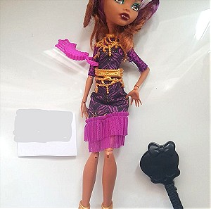 2013 Monster High Clawdeen Wolf Frights Camera Action Black Carpet Doll