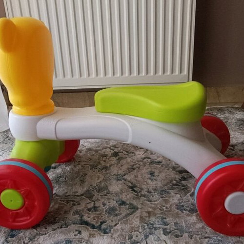 Balance bike like new with colorful cartoon design