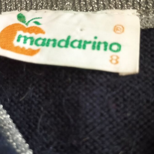 Mandarino children's cardigan like new, wool with lame details