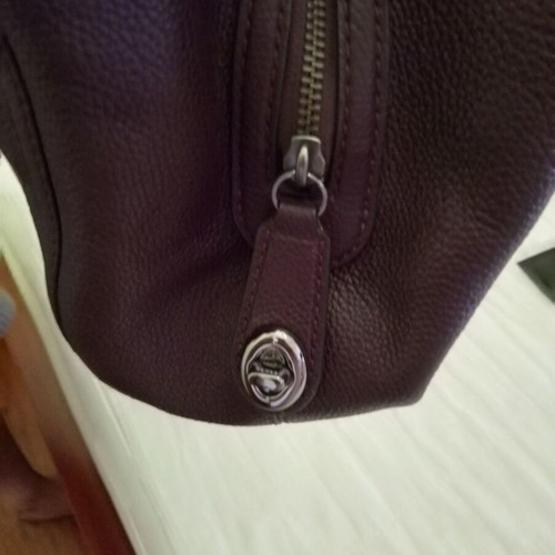 Coach shoulder bag, oxblood leather