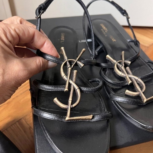 Saint Laurent sandals used, size 37, black