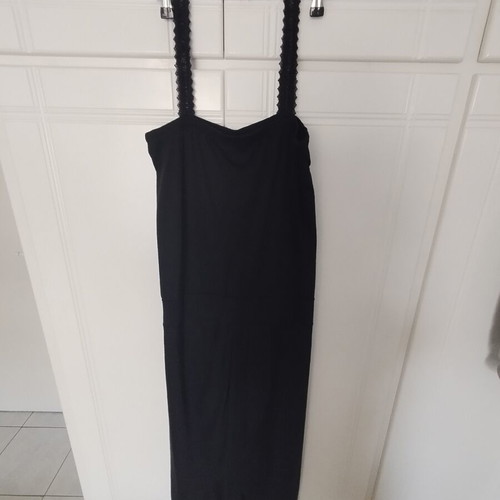 Rinascimento black dress with lace straps like new, medium to large