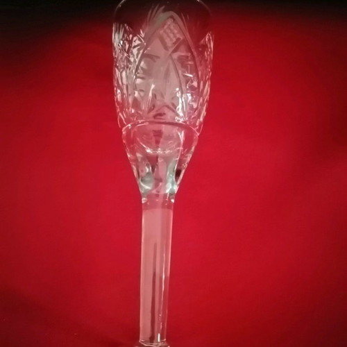 Bohemia crystal liqueur glasses like new, set of 11 pieces
