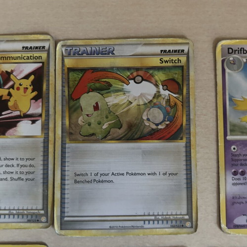 Pokemon cards used, set of 8