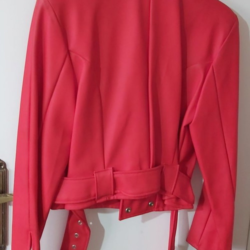 Leather jacket red used No 1