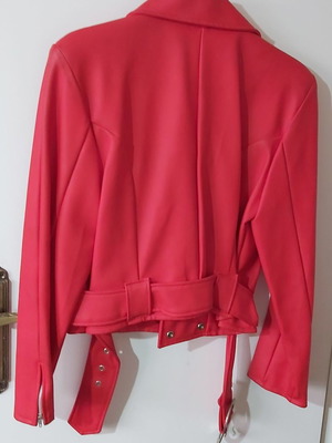 Leather jacket red used No 1
