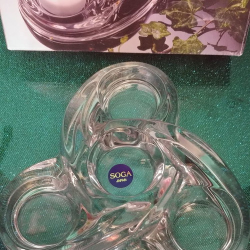 Soga Quattro candle holder for four tealights new, Japan 80s-89