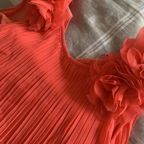 Mayoral dress coral for 3-year-old girl like new