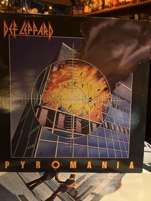 Def Leppard Pyromania LP used, 80s hard rock glam metal album