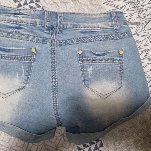 Simply Chic denim shorts size 38 medium blue like new