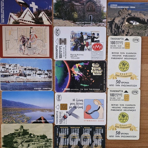 Phone cards used, pack
