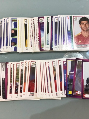 Panini Euro 2012 Stickers new, 93 different