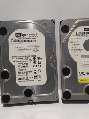 Σκληροί δίσκοι WD Black 3.5" 500 GB 2 τεμάχια σαν καινούργιο για Desktop