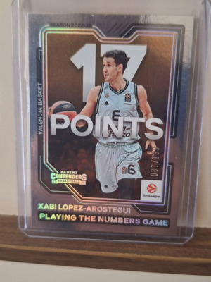 Xabi Lopez-Arostegui Playing the Numbers Game Panini Contenders card like new