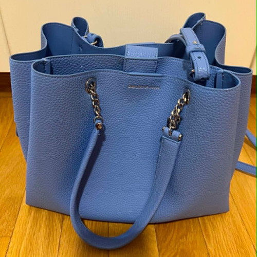 Emporio Armani shoulder bag, pastel turquoise, with dust bag