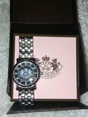 Juicy Couture wristwatch women's used with silver bracelet