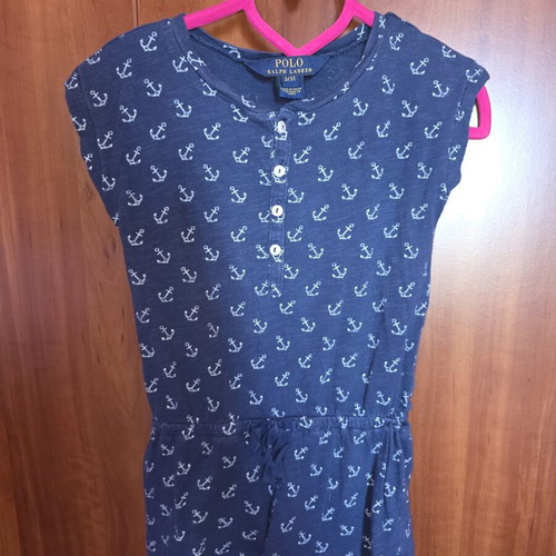 Polo Ralph Lauren toddler romper 3T like new, navy anchor print