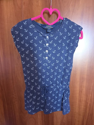 Polo Ralph Lauren toddler romper 3T like new, navy anchor print