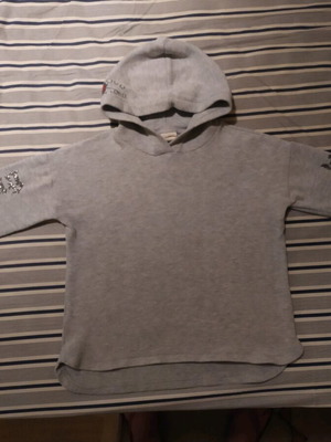 Zara girls' sweatshirt No 7, grey, 122 cm