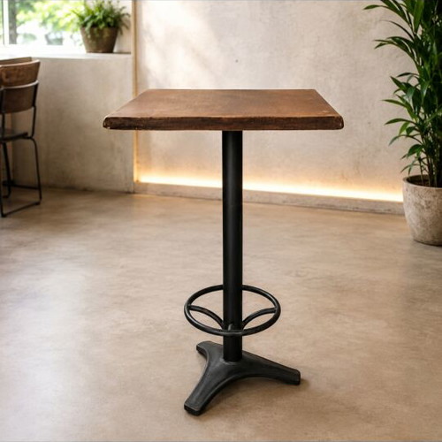 High table with metal base used, large surface
