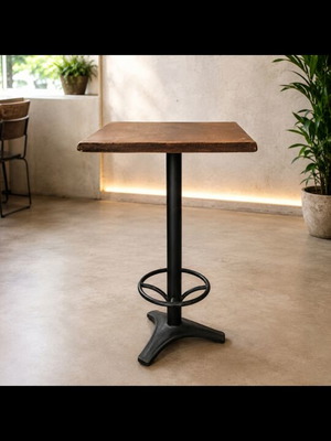 High table with metal base used, large surface