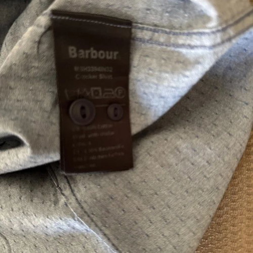 Barbour shirt medium blue like new