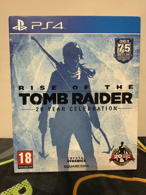 Rise of the Tomb Raider 20 Year Celebration PS4 game like new