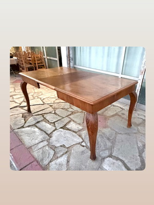 Extendable solid wood table refurbished over 2.20m length