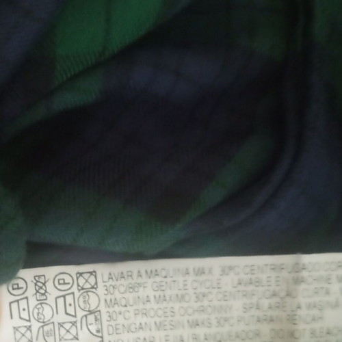 Comfort chic flannel blouse long sleeve green blue Zara like new