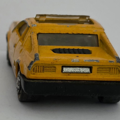 Majorette Lancia Monte Carlo toy car yellow 1980s #285