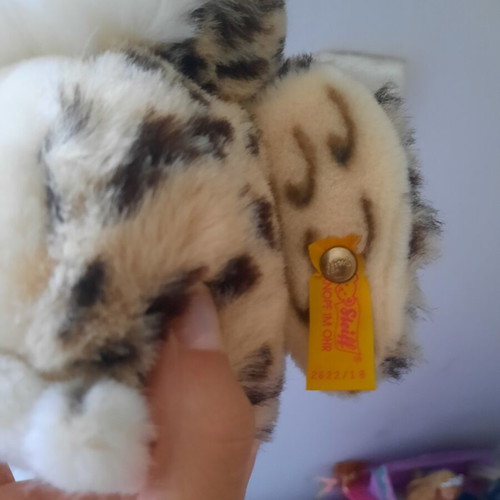 Steiff Wittie Owl plush toy like new with original tag and button