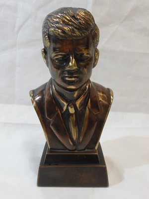 Bronze bust of John Kennedy used