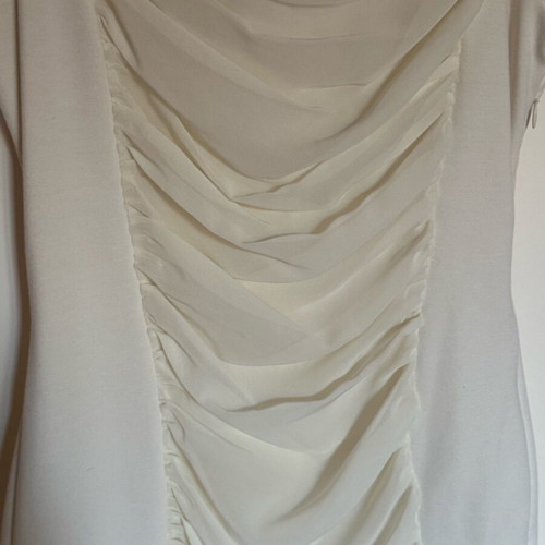 Ted Baker white mini dress with draped detail like new