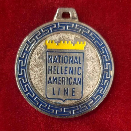 Medallion used with ship Queen Frederica from 1950s