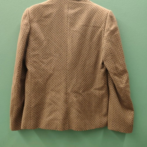 Women's checked jacket like new, beige, size 46