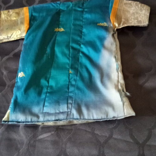 Vintage cloth peg bag for clerical vestments used