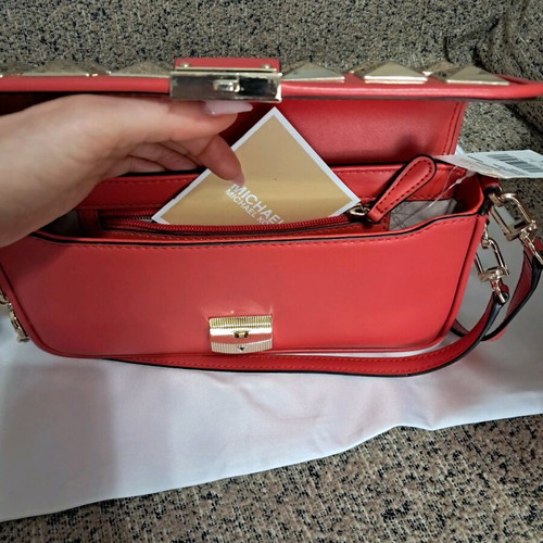 Michael Kors handbag new, red, 100% leather