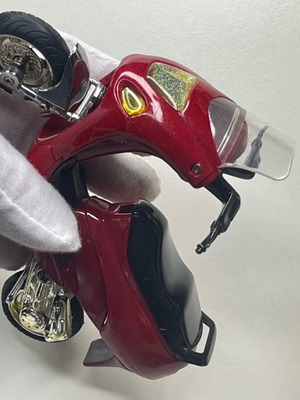 Vintage Motorcycle Lighter like new, red with chrome details