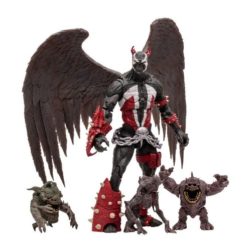 King Spawn 2023 figure with wings and demon minions, new